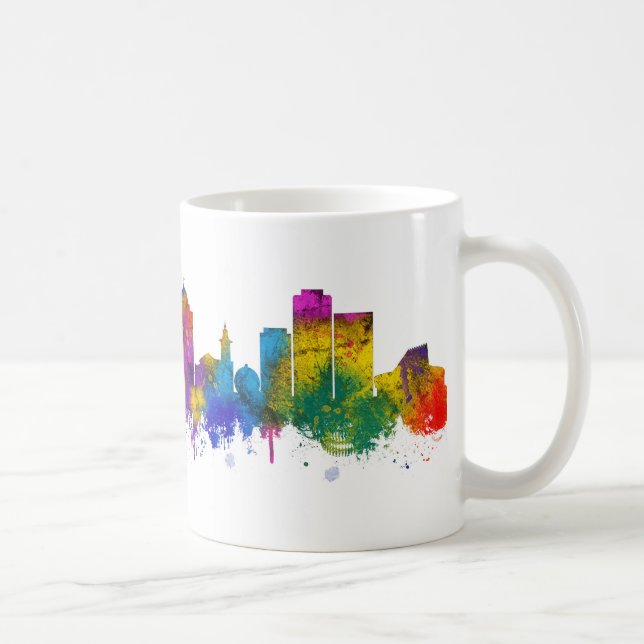Novosibirsk Ryssland Skyline Kaffemugg (Höger)
