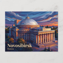 Novosibirsks opera- och baletteater Ryssland Vykort