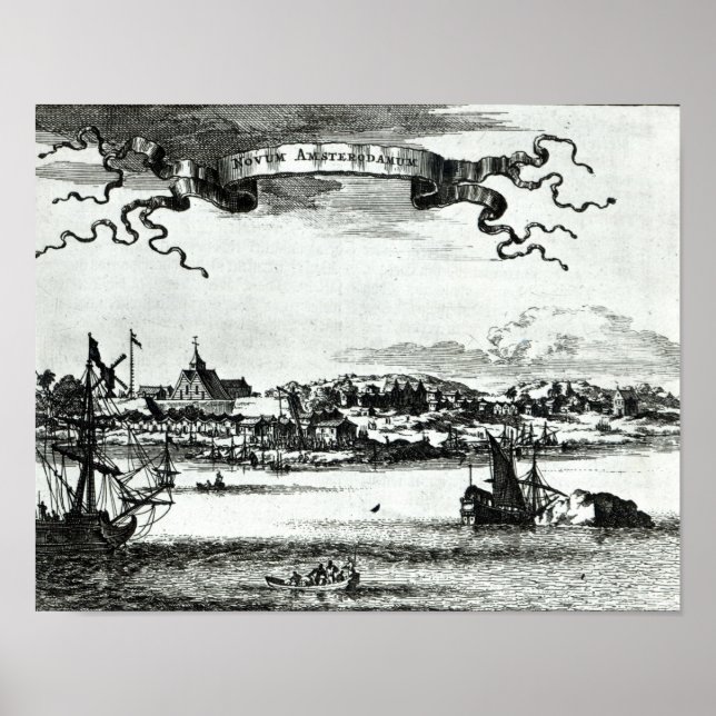 Novum Amsterdam, 1667 Poster (Framsidan)