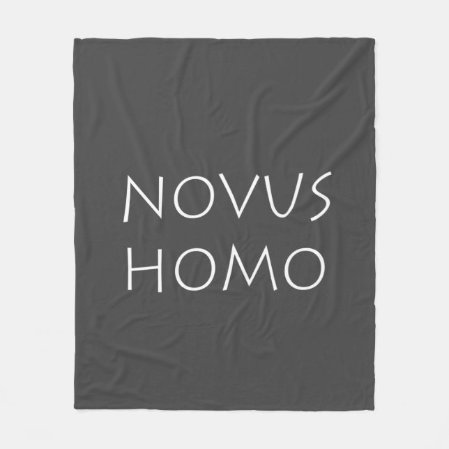 Novus homo fleecefilt (Framsidan)