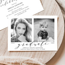 Now and Then Photo Graduation Party