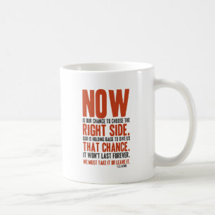Now är vår riskerar för att välja rätsidan kaffemugg