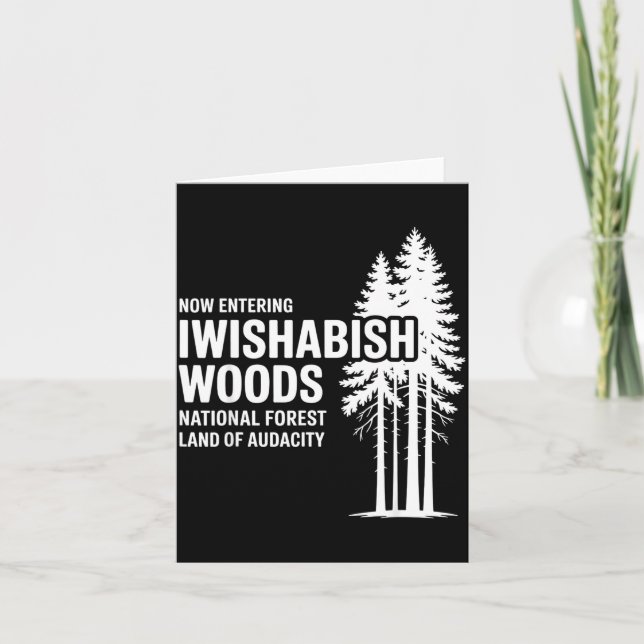 Now Entering I Wishabish Woods National Forest Lan Kort (Framsida)