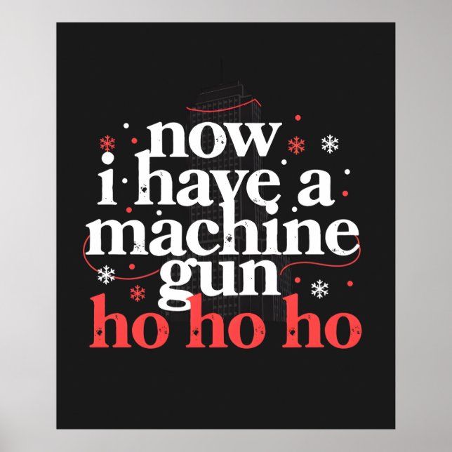 Now I Have a Machine Gun Ho Ho Ho Poster (Framsidan)