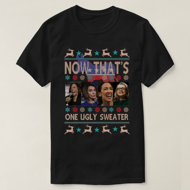 Now That's One Ugly Sweater Harris Pelosi Aoc Hill T Shirt (Design framsida)