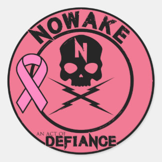 NOWAKE "An Act of Defiance" BCA Stickers Runt Klistermärke