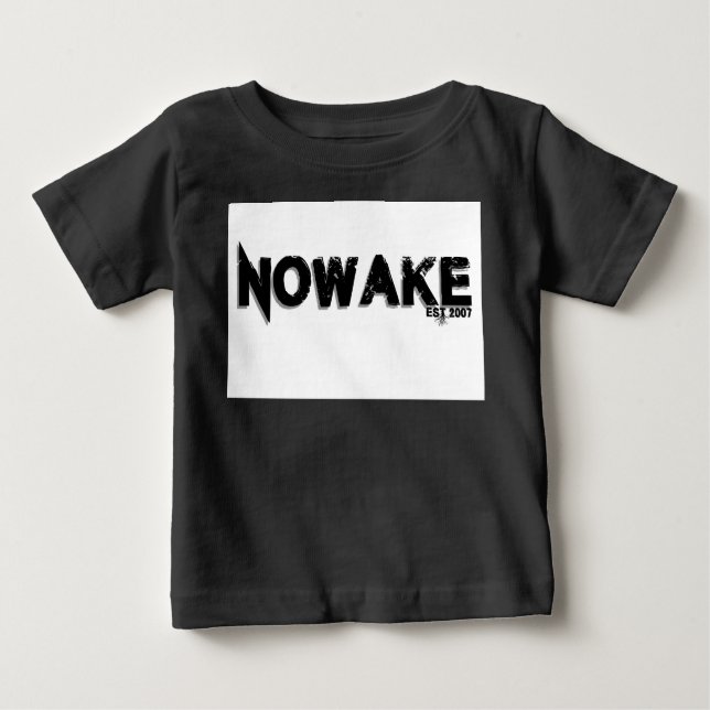 NOWAKE Est 2007 Kids Raglan 3/4 Sleeve T Shirt (Framsida)