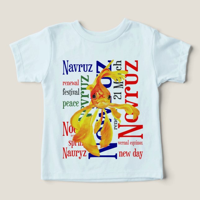 Nowruz-fisken förnyelse t shirt (Design Framsida)