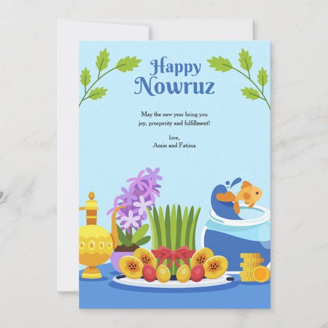 Nowruz Grattkort Julkort (Framsida)