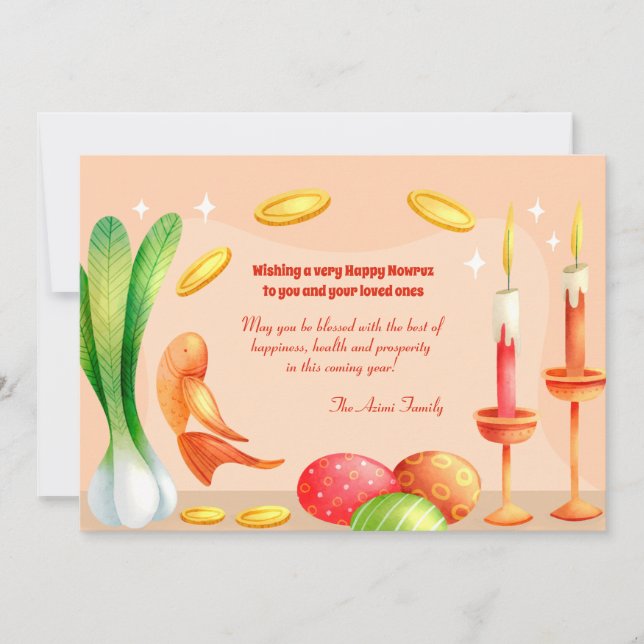 Nowruz-hälsningskort (Framsida)