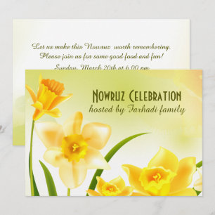 Nowruz Mubarak Persian New Year Party-inbjudningar Inbjudningar