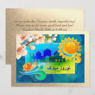 Nowruz Mubarak Persian New Year Party-inbjudningar Inbjudningar