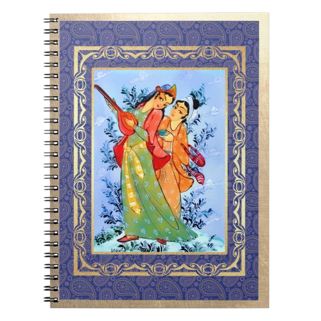 Nowruz Mubarak. Persiska gåvaanteckningsböcker för Anteckningsbok Med Spiral (Framsidan)