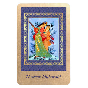 Nowruz Mubarak. Persiska nya år-magneter Magnet