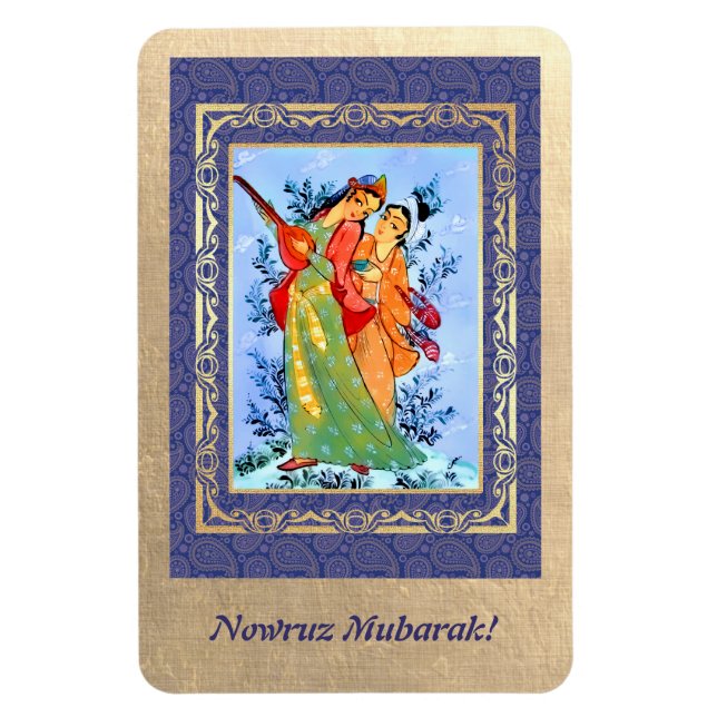 Nowruz Mubarak. Persiska nya år-magneter Magnet (Vertikal)