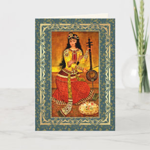 Nowruz Mubarak. Persiska nyår gratulationskort Helgkort