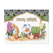 Nowruz Mubarak. Persiska Nyårs Postkort
