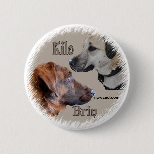 Nowzad räddinghundar Brin & Kiloemblem Knapp