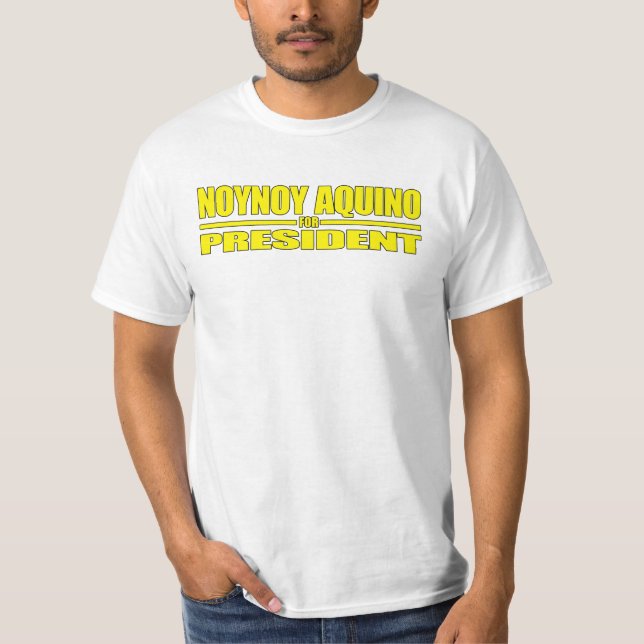 noynoy aquino för presidentskjorta 3 tee shirt (Framsida)
