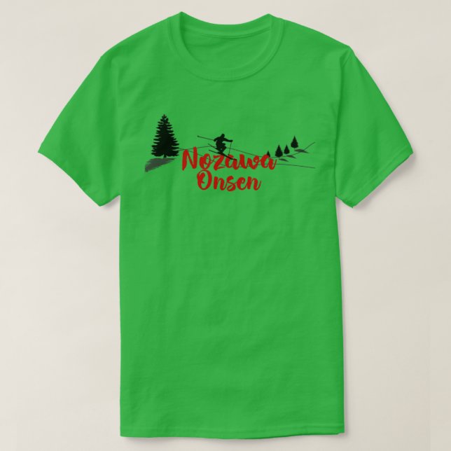 Nozawa Onsen Ski Long T Shirt (Design framsida)
