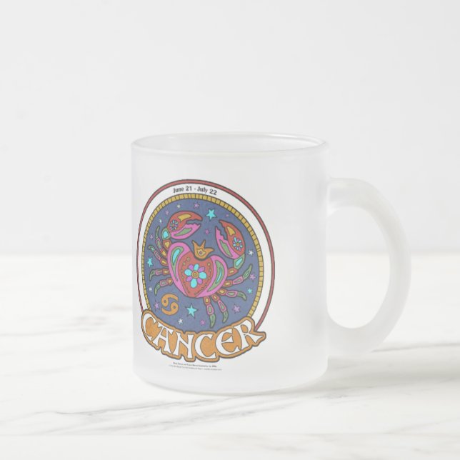 NP Cancer 10oz Frosted Glass Mugg (Höger)