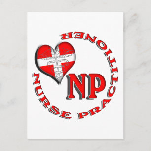 NP CIRKULÄR LOGOTYP NURSE PRAKTIKTION VYKORT