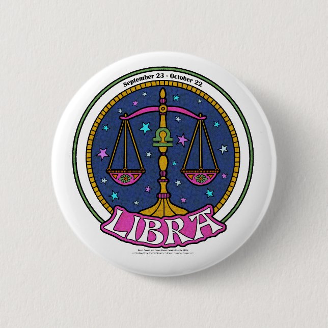NP Libra 2 1/4-tums rund knapp (Framsida)