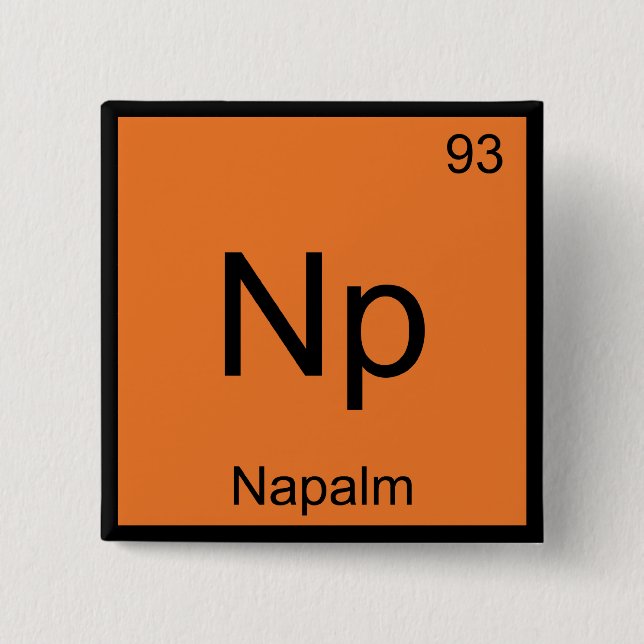 NP - Napalm Chemistry Inslag Symbol Funny Tee Knapp (Framsida)