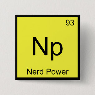 NP - Nerd Power Chemistry Inslag-symbol T-Shirt Knapp