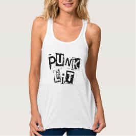 NP Punk Lit Women's Bella+Canvas Flowy Tanktop Linne Med Racerback