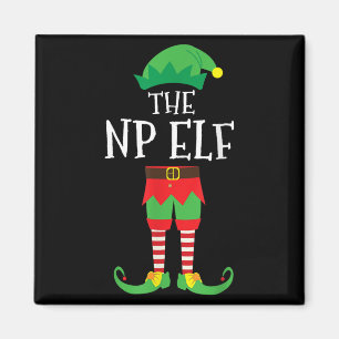 NP Sjuksköterska Praktiker Alv Matchande Julfest Magnet