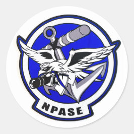 NPASE NAVY PUBLIC AFFAIRER STICKER RUNT KLISTERMÄRKE