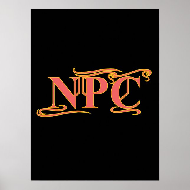 NPC Do Not Maim Rob or Kill Funny RPG Poster (Framsidan)