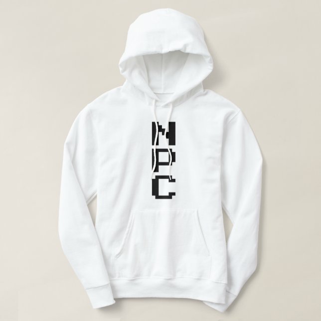 NPC - ej uppspelningsbart tecken Hoodie (Design framsida)