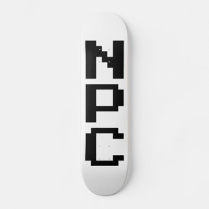 NPC - ej uppspelningsbart tecken Mini Skateboard Bräda 18,5 Cm