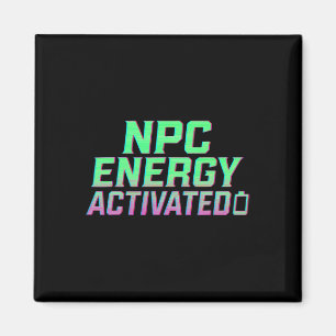 Npc Energi Aktiverad Rolig Estetisk Spelare Rgb Pi Magnet