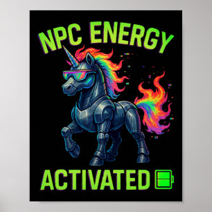 Npc Energi Aktiverad Rolig Estetisk Spelare Rgb Pi Poster