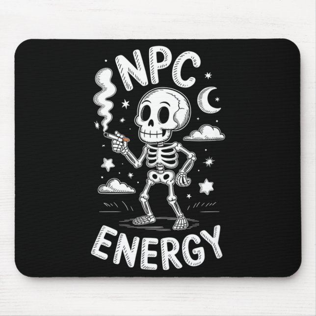 Npc energiskelett rolig meme  musmatta (Framsidan)