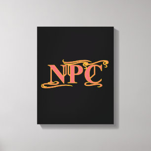 NPC Maim Rob eller Döda Funny RPG Canvastryck