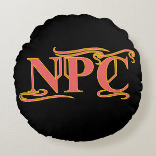 NPC Maim Rob eller Döda Funny RPG Rund Kudde