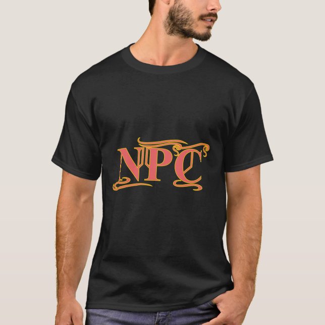 NPC Maim Rob eller Döda Funny RPG T Shirt (Framsida)