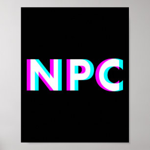 Npc Meme - Icke Spelar Karaktär 2 Poster