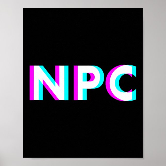 Npc Meme - Icke Spelar Karaktär 2  Poster (Framsidan)