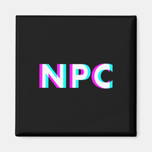 Npc Meme - Icke spelarfigur 2  Magnet (Framsidan)