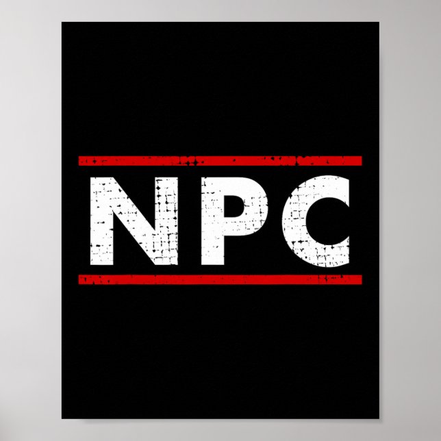 Npc Meme - Non Player Character 1  Poster (Framsidan)