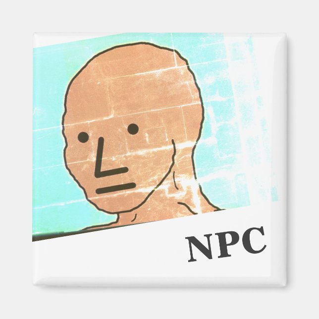 NPC MEME-Roligten Spela upp spelmagnet Magnet (Framsidan)