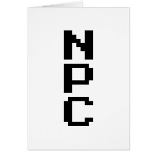 NPC - Teckenkort som inte går att spela upp Hälsningskort