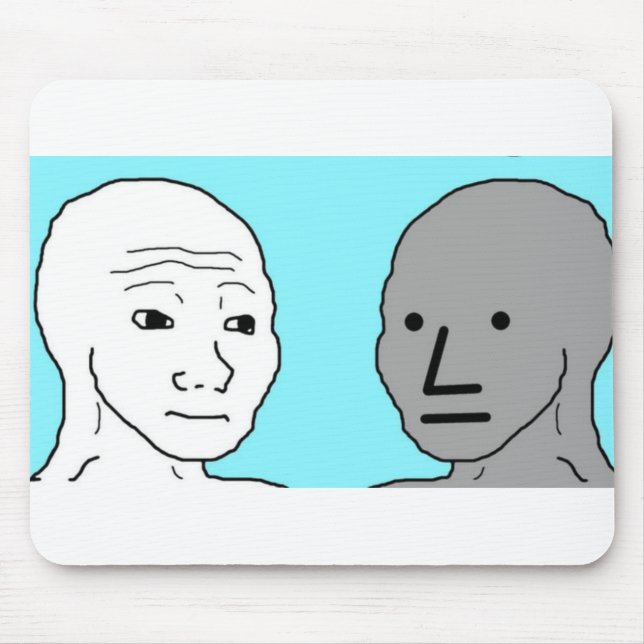 NPC Wojak Non Player-teckenmedlemspresentation Musmatta (Framsidan)