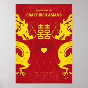Nr1094 Min Crazy Rik Asians - minimal film Poster