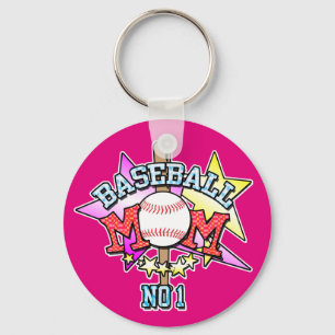 Nr1 Baseball Mamma Nyckelring
